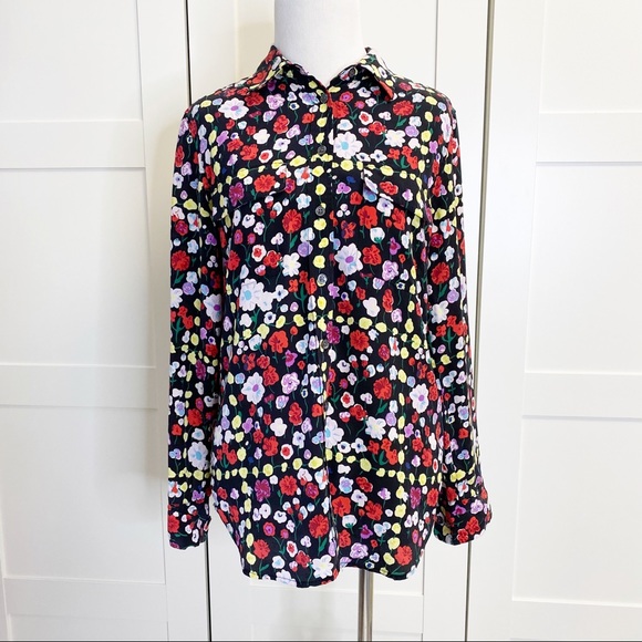 Equipment Tops - Equipment Femme Small Silk Floral Button Down Blouse